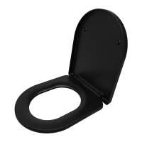 WC sedadlo s mechanizmom pomalého zatvárania RD51722, čierna WC sedadlo s mechanizmom pomalého zatvárania RD51722, čierna