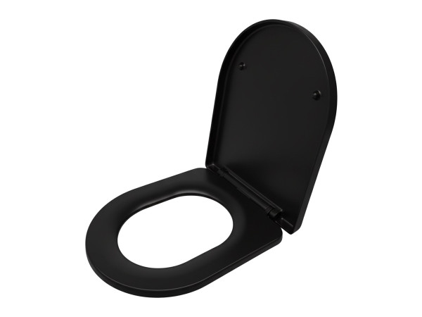 WC sedadlo s mechanizmom pomalého zatvárania RD51722, čierna WC sedadlo s mechanizmom pomalého zatvárania RD51722, čierna