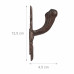 Vešiak na kľúče Antik, 3 háčiky, RD0623, 33cm Vešiak na kľúče Antik, 3 háčiky, RD0623, 33cm