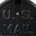 US poštová schránka vintage RD28066, čierna