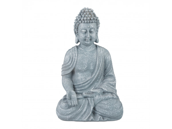 Soška sediaci Buddha, RD5657 18 cm, sivá Soška sediaci Buddha, RD5657 18 cm, sivá