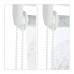 Sprchová roleta biele lístie RD2541, 60x240-160x240 Sprchová roleta biele lístie RD2541, 60x240-160x240