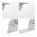 Sprchová roleta biele lístie RD2541, 60x240-160x240 Sprchová roleta biele lístie RD2541, 60x240-160x240