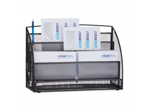 Kovový stojan na časopisy a listy, RD2503 čierny Kovový stojan na časopisy a listy, RD2503 čierny