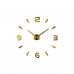 3D Nalepovacie hodiny DIY Clock XL Novo 80-120cm, zlatá 3D Nalepovacie hodiny DIY Clock XL Novo 80-120cm, zlatá