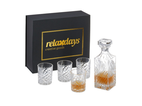 Karafa na whisky so 4 pohármi RD42310