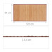 Bambusová kúpeľňová podložka RD24084, 122x 61cm 