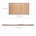 Bambusová kúpeľňová podložka RD24084, 80x 45cm 