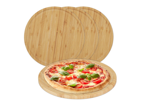 Bambusové taniere na pizzu 4ks RD46302 Bambusové taniere na pizzu 4ks RD46302