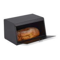 Kovový chlebník RD47114, čierny