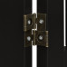 Bezpečnostná zábrana s dverami 3 dielna, RD39185 čierna 70cm