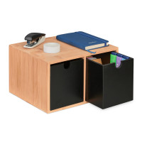 Organizér na stôl s 2 zásuvkami RD48007, čierny Organizér na stôl s 2 zásuvkami RD48007, čierny