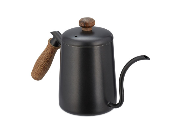 Kovový čajník s drevenou rukoväťou RD44120, čierny 550 ml Kovový čajník s drevenou rukoväťou RD44120, čierny 550 ml