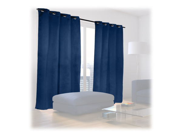 Dekoračné závesy v sade 2ks RD33771, modré 175 x 135 cm Dekoračné závesy v sade 2ks RD33771, modré 175 x 135 cm