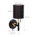 Elegantná lampa na stenu RD32228, čierna Elegantná lampa na stenu RD32228, čierna