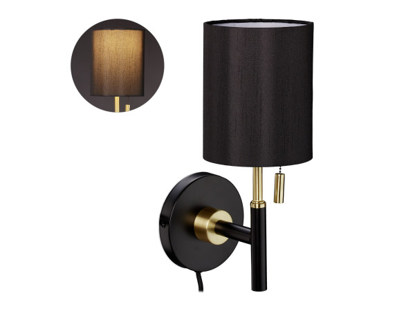 Elegantná lampa na stenu RD32228, čierna Elegantná lampa na stenu RD32228, čierna