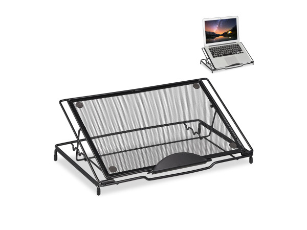 Nastaviteľný stojan na notebook RD47521, čierny Nastaviteľný stojan na notebook RD47521, čierny