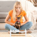 Stojan na misky pre psa, biela RD27507 S Stojan na misky pre psa, biela RD27507 S