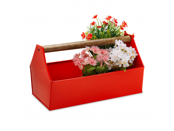 Kvetinový box s rukoväťou RD6998, červená Kvetinový box s rukoväťou RD6998, červená