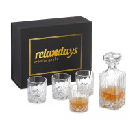 Karafa na whisky so 4 pohármi RD42312