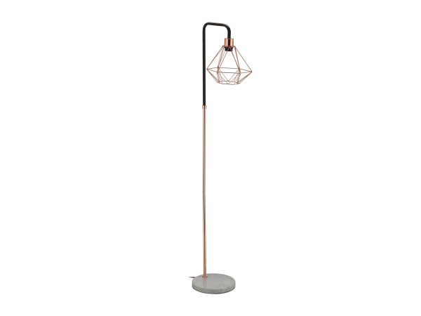 Medená stojaca lampa s diamantovým tienidlom, RD24800 Medená stojaca lampa s diamantovým tienidlom, RD24800