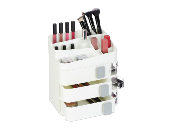 Organizér na make-up s 3 zásuvkami RD47945, biela Organizér na make-up s 3 zásuvkami RD47945, biela