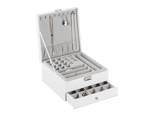 Organizér na šperky 3 poschodový RD43761, biela Organizér na šperky 3 poschodový RD43761, biela