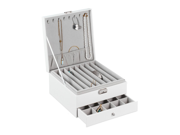 Organizér na šperky 3 poschodový RD43762, biela Organizér na šperky 3 poschodový RD43762, biela