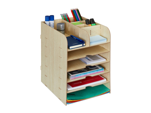 Organizér na stôl s úložnými priehradkami RD42749, béžová Organizér na stôl s úložnými priehradkami RD42749, béžová