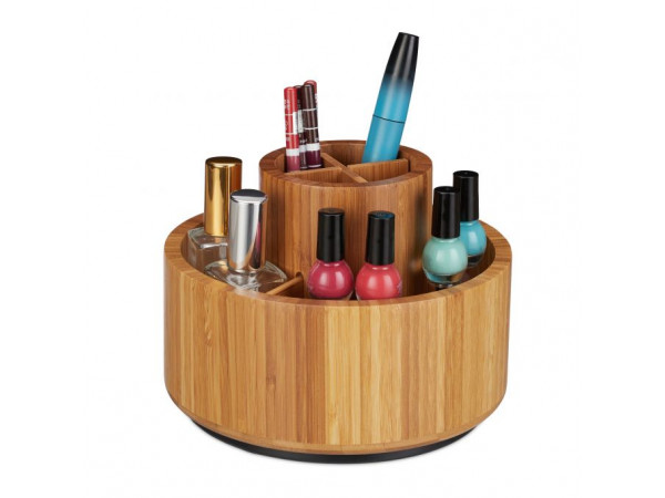 Otočný organizér na make-up vyrobený z bambusu, RD25952 Otočný organizér na make-up vyrobený z bambusu, RD25952
