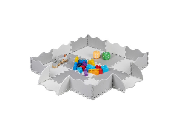 Podložka puzzle s okrajom, RD37475 šedá Podložka puzzle s okrajom, RD37475 šedá