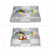 Podložka puzzle s okrajom, RD37475 šedá Podložka puzzle s okrajom, RD37475 šedá