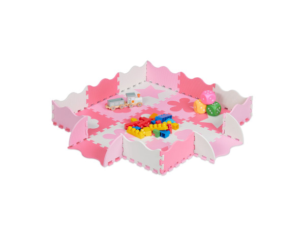 Podložka puzzle s okrajom, RD37476 rúžová Podložka puzzle s okrajom, RD37476 rúžová