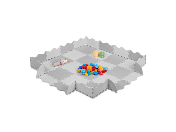 Podložka puzzle s okrajom, RD37477 šedá Podložka puzzle s okrajom, RD37477 šedá