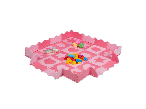 Podložka puzzle s okrajom, RD37478 rúžová Podložka puzzle s okrajom, RD37478 rúžová