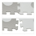 Podložka puzzle s okrajom, RD37478 šedá Podložka puzzle s okrajom, RD37478 šedá
