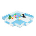Podložka puzzle s okrajom, RD37479 Podložka puzzle s okrajom, RD37479