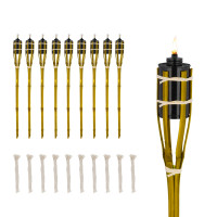 Sada 10 ks bambusových fakli 70cm RD45129, žltá Sada 10 ks bambusových fakli 70cm RD45129, žltá