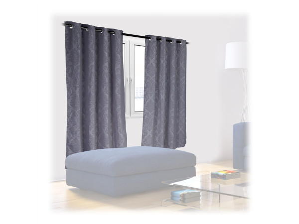 Elegantný záves so vzorom RD33772, sivá 175 x 135 cm Elegantný záves so vzorom RD33772, sivá 175 x 135 cm