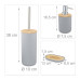 Sada kúpeľňových doplnkov 6ks RD38451, šedá Sada kúpeľňových doplnkov 6ks RD38451, šedá