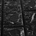Samolepiace 3D panely s tehlovým vzhľadom RD26763, čierna 20ks