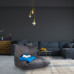 XXL herný sedací vak na relax RD23315, sivý XXL herný sedací vak na relax RD23315, sivý