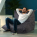 XXL herný sedací vak na relax RD23315, sivý XXL herný sedací vak na relax RD23315, sivý