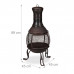 Prenosný vonkajší krb, červený bronz RD30261 Prenosný vonkajší krb, červený bronz RD30261