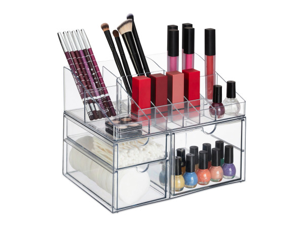 Organizér na make-up so zásuvkami RD47940, transparentný Organizér na make-up so zásuvkami RD47940, transparentný