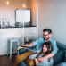 Stojaca lampa so stolom, RD34467 Stojaca lampa so stolom, RD34467