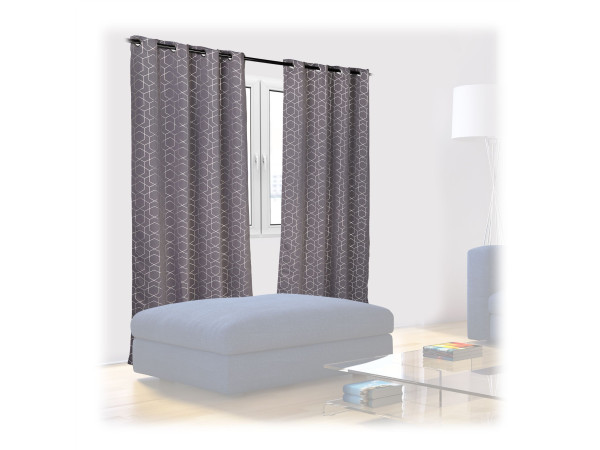Záves s krúžkami a vzorom RD33774, 175 x 135 cm Záves s krúžkami a vzorom RD33774, 175 x 135 cm