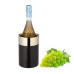Čierna nerezová chladnička na víno, zlata RD42487
