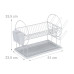 Dvojposchodový kovový odkvapkávač biely, RD45818 Dvojposchodový kovový odkvapkávač biely, RD45818