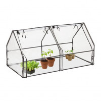 Fóliový skleník s 2 oknami, transparentný RD35693